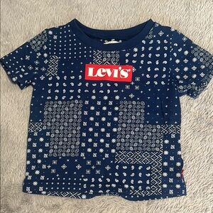 Levi's Kids Navy Geometric Tee